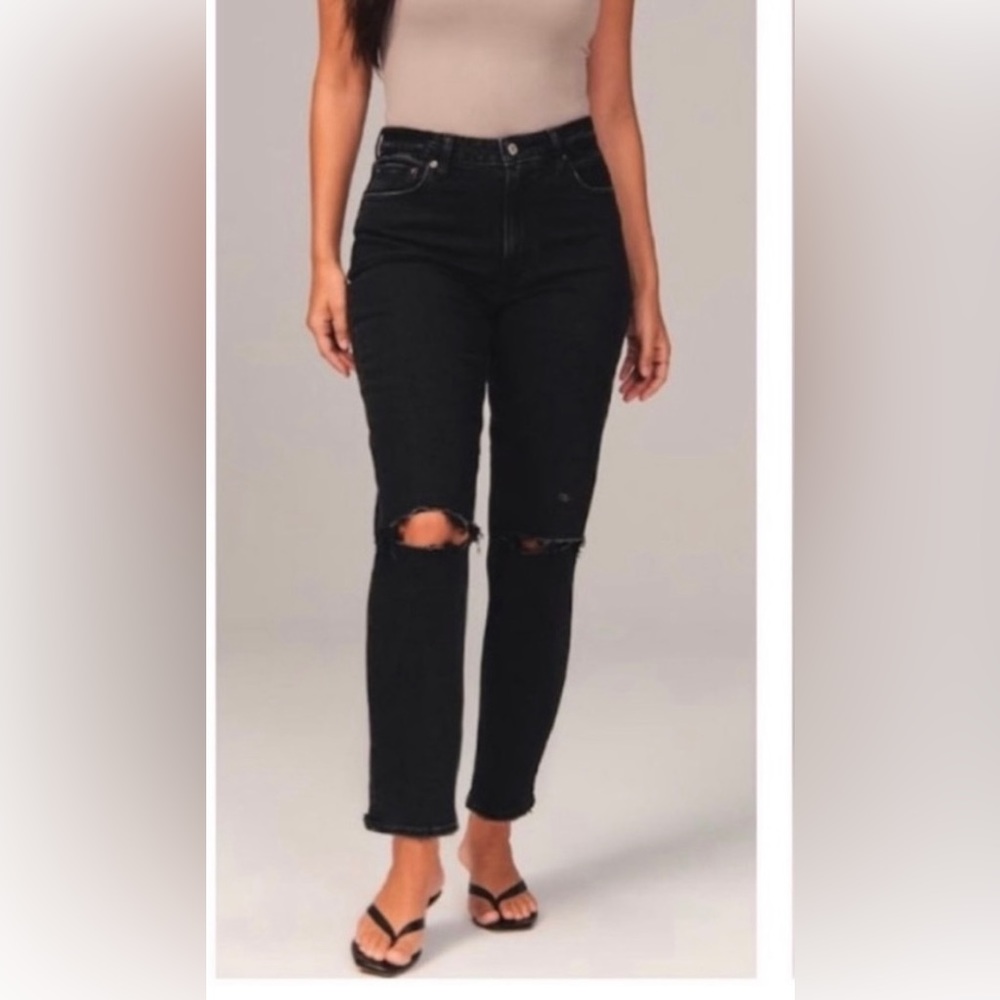 Abercrombie & Fitch , The Mom High Rise Jeans, Curve Love